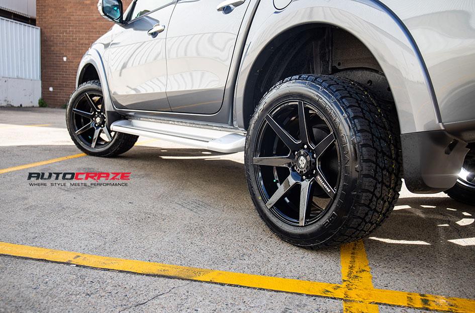MITSUBISHI TRITON AVALANCHE MATTE BLACK FRONT MILLED